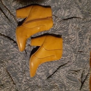 Tan booties